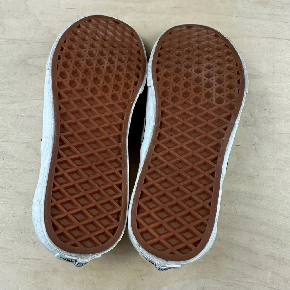 Vans Cream Floral Slip-On Shoes